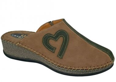 Παντόφλες γυναικείες | Δερμάτινες | Υφαντίδης | 111368 | Πράσινο - Υφαντίδης - 